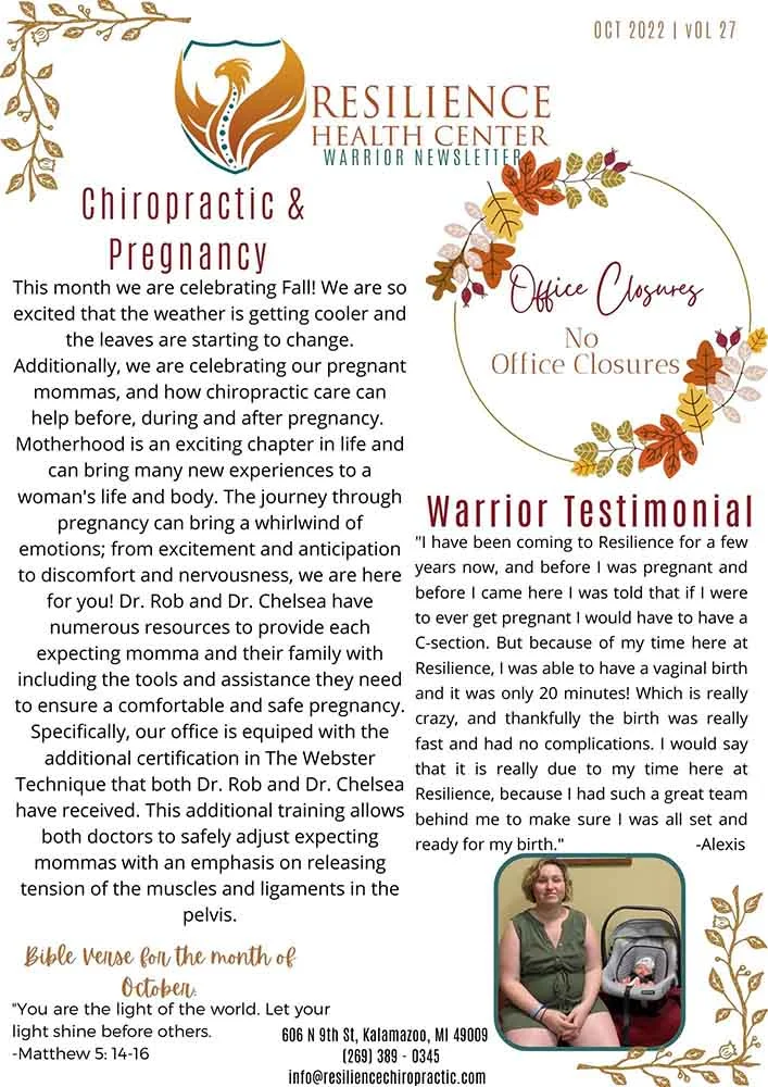 Chiropractic-Kalamazoo-MI-Chiropractic-Newsletter-October-Week-1