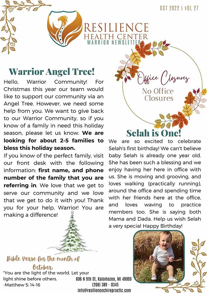 Chiropractic-Kalamazoo-MI-Chiropractic-Newsletter-October-Week-2
