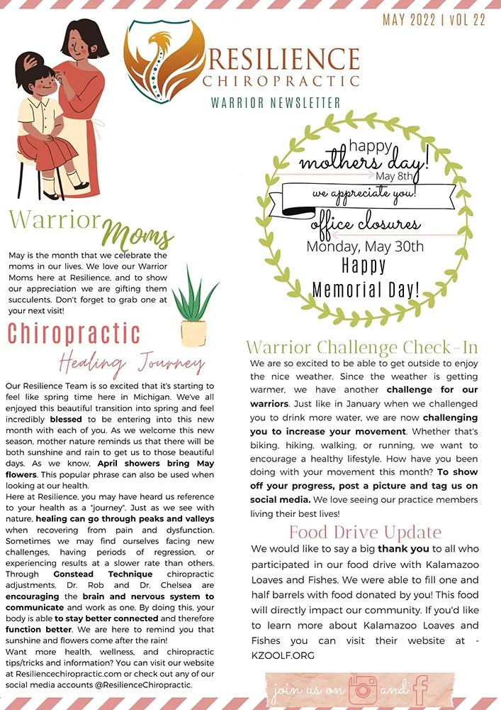 Chiropractic-Kalamazoo-MI-May-Week-1-Newsletter