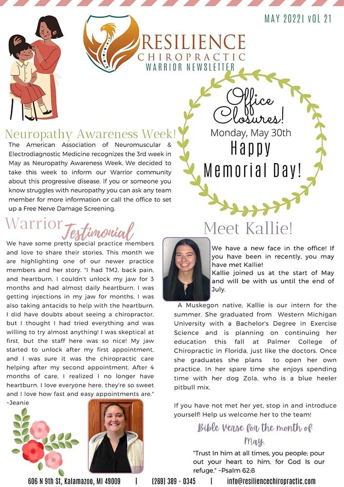 Chiropractic-Kalamazoo-MI-May-Week-2-Newsletter