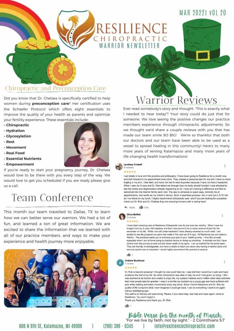 Chiropractic-Kalamazoo-MI-Newsletter-March-2022-Vol-20-768x1086